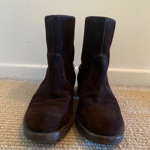 Gucci Labrador Cocoa Brown Suede Boots size 40.5 - Picture 4 of 13